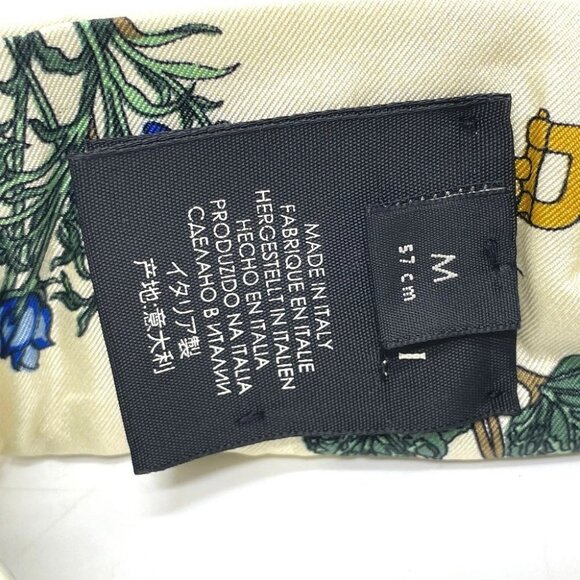 GUCCI flour bandana hair band silk / polyester Ivory - Picture 6 of 12
